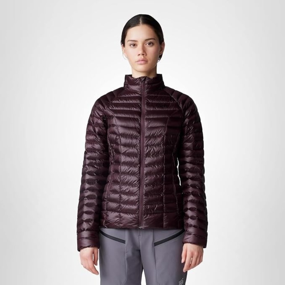 Mountain Hardwear Women's Sz S Ghost Whisperer Jacket Blackberry Purple 800FP